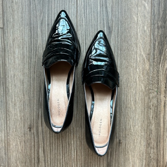 Halogen Black Patent Leather Heeled Loafers | 8.5 - Picture 9 of 9